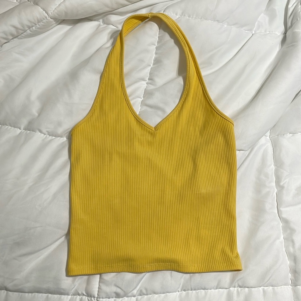 American Eagle XS cropped halter top